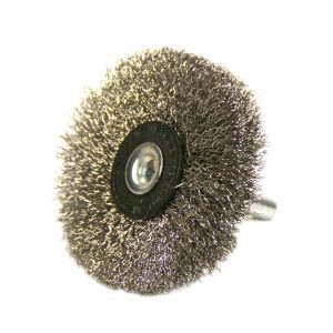 stainless steel mounted wire brush wheel