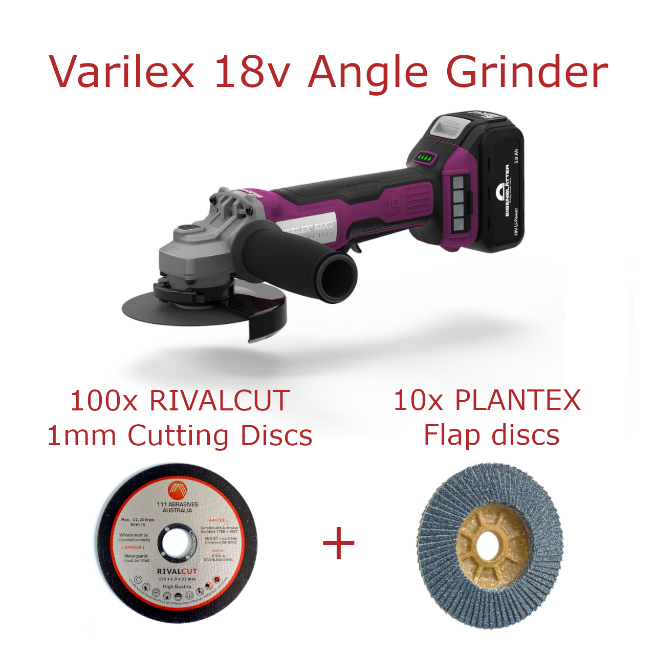 cordless battery angle grinder